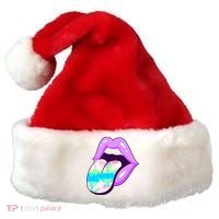 Lavender Lips Santa Hat thumb 0