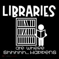 Libraries Are Where Shhhhh Happens Hoodie thumb 7