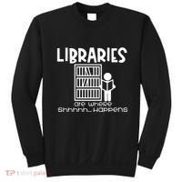 Libraries Are Where Shhhhh Happens Sweatshirt thumb 0