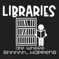 Libraries Are Where Shhhhh Happens Hat thumb 2