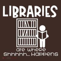 Libraries Are Where Shhhhh Happens Mousepad thumb 1