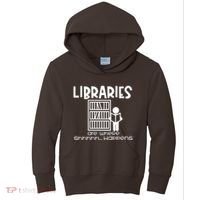 Libraries Are Where Shhhhh Happens Kids Hoodie thumb 0