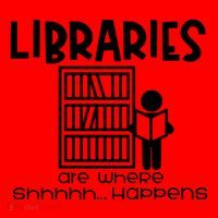 Libraries Are Where Shhhhh Happens Santa Hat thumb 1
