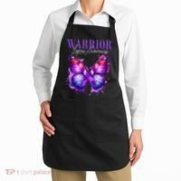 Lupus Awareness Warrior Survivor Purple Butterflies Apron thumb 2