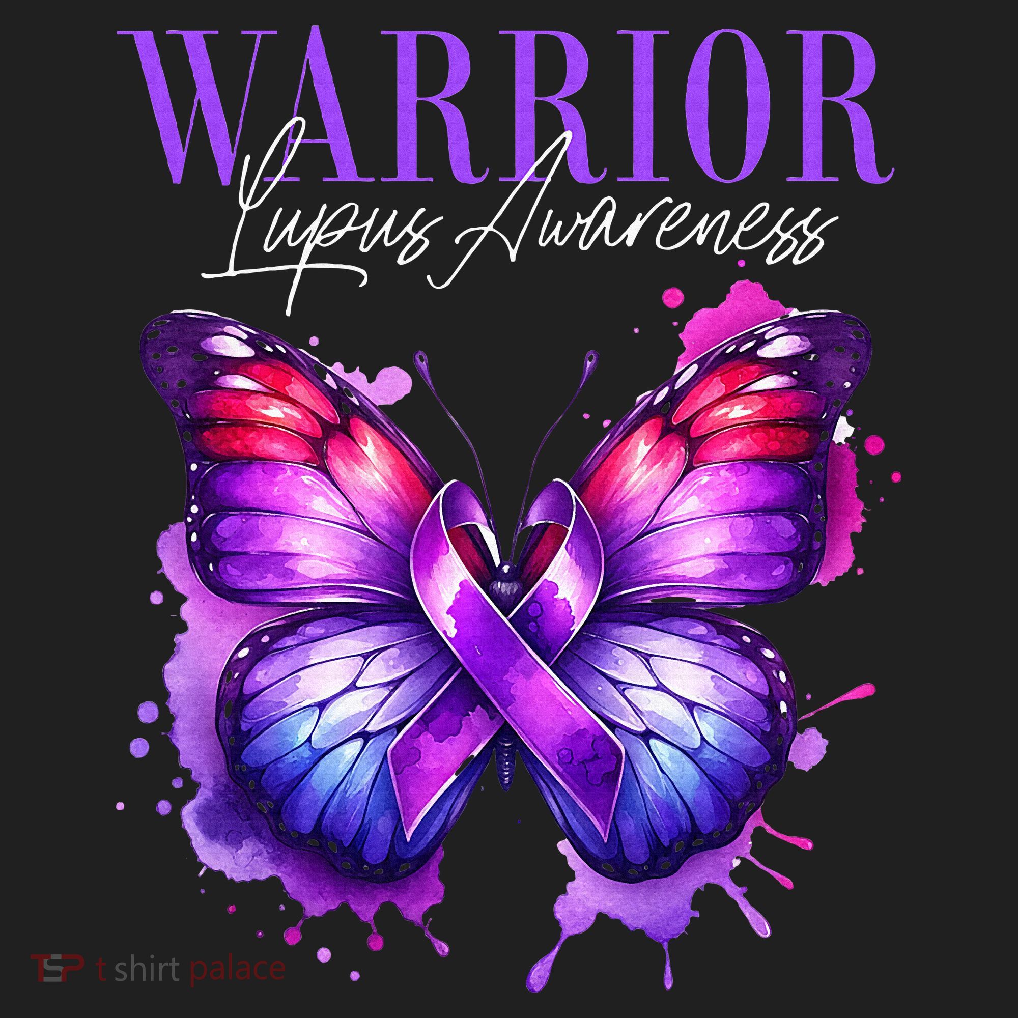 Lupus Awareness Warrior Survivor Purple Butterflies Hat