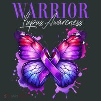 Lupus Awareness Warrior Survivor Purple Butterflies Infant Baby Jersey Bodysuit thumb 2