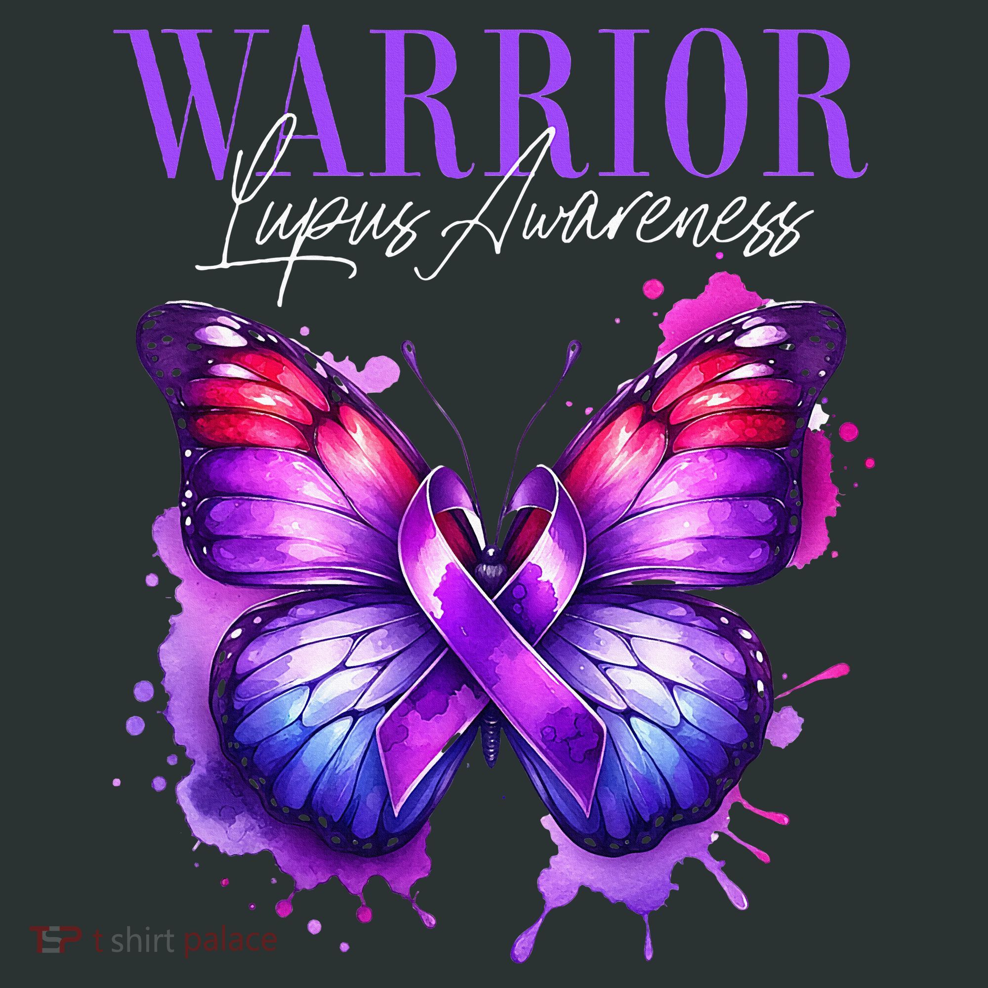 Lupus Awareness Warrior Survivor Purple Butterflies Infant Baby Jersey Bodysuit