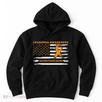 Leukemia Awareness We Fight Cancer Together Cure Leukemia Hoodie thumb 0