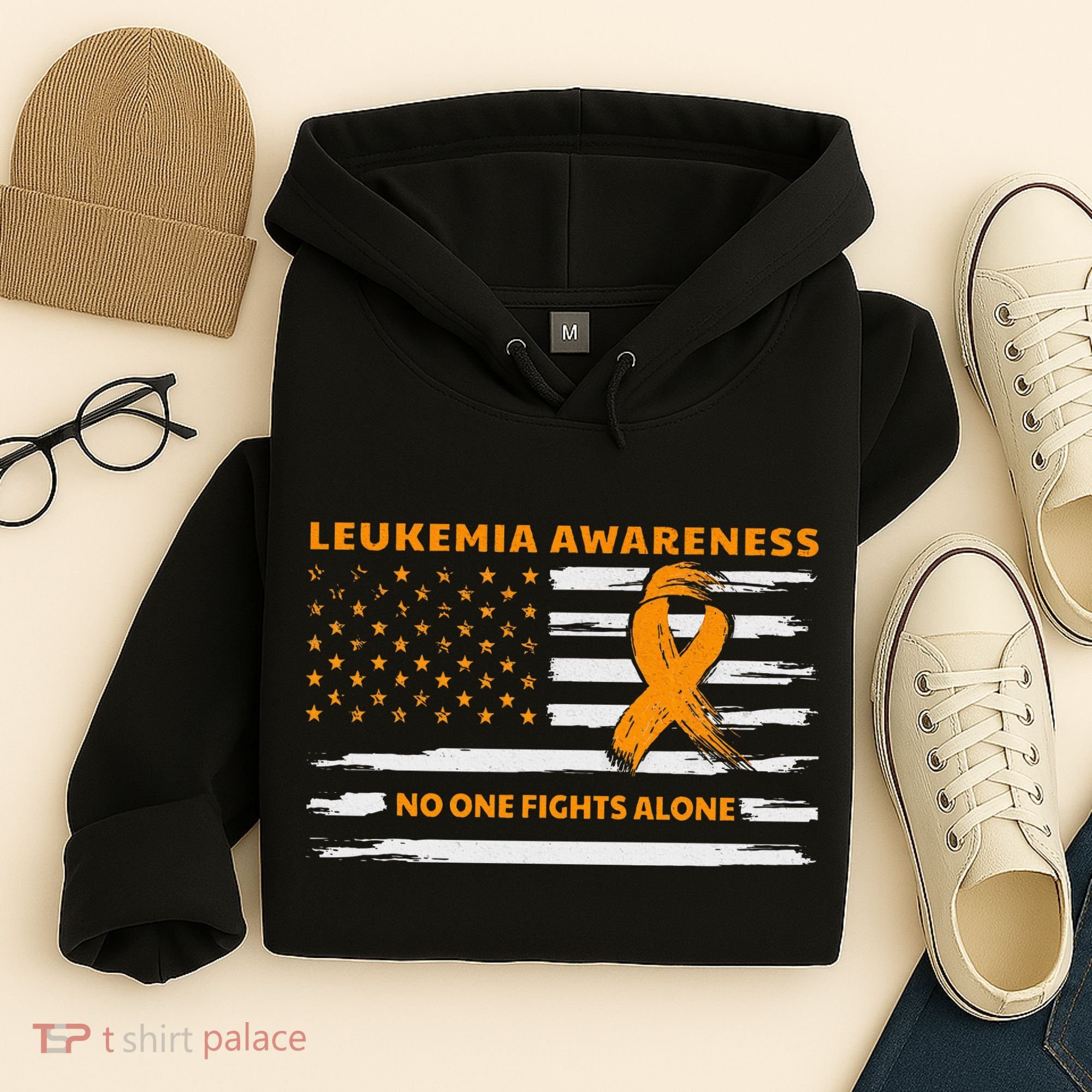 Leukemia Awareness We Fight Cancer Together Cure Leukemia Hoodie
