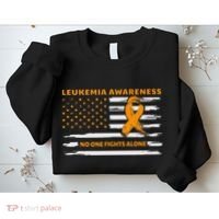 Leukemia Awareness We Fight Cancer Together Cure Leukemia Sweatshirt thumb 2