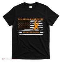 Leukemia Awareness We Fight Cancer Together Cure Leukemia T-Shirt thumb 0