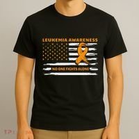 Leukemia Awareness We Fight Cancer Together Cure Leukemia T-Shirt thumb 3