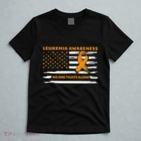 Leukemia Awareness We Fight Cancer Together Cure Leukemia T-Shirt thumb 5