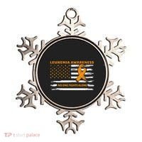 Leukemia Awareness We Fight Cancer Together Cure Leukemia Ornament thumb 0