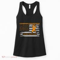 Leukemia Awareness We Fight Cancer Together Cure Leukemia Women's Tank Top thumb 0