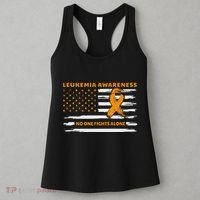 Leukemia Awareness We Fight Cancer Together Cure Leukemia Women's Tank Top thumb 3