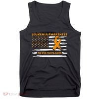 Leukemia Awareness We Fight Cancer Together Cure Leukemia Tank Top thumb 0