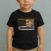 Leukemia Awareness We Fight Cancer Together Cure Leukemia Toddler T-Shirt thumb 2
