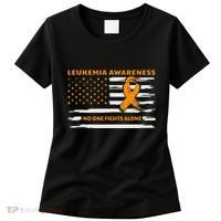 Leukemia Awareness We Fight Cancer Together Cure Leukemia Women's T-Shirt thumb 0