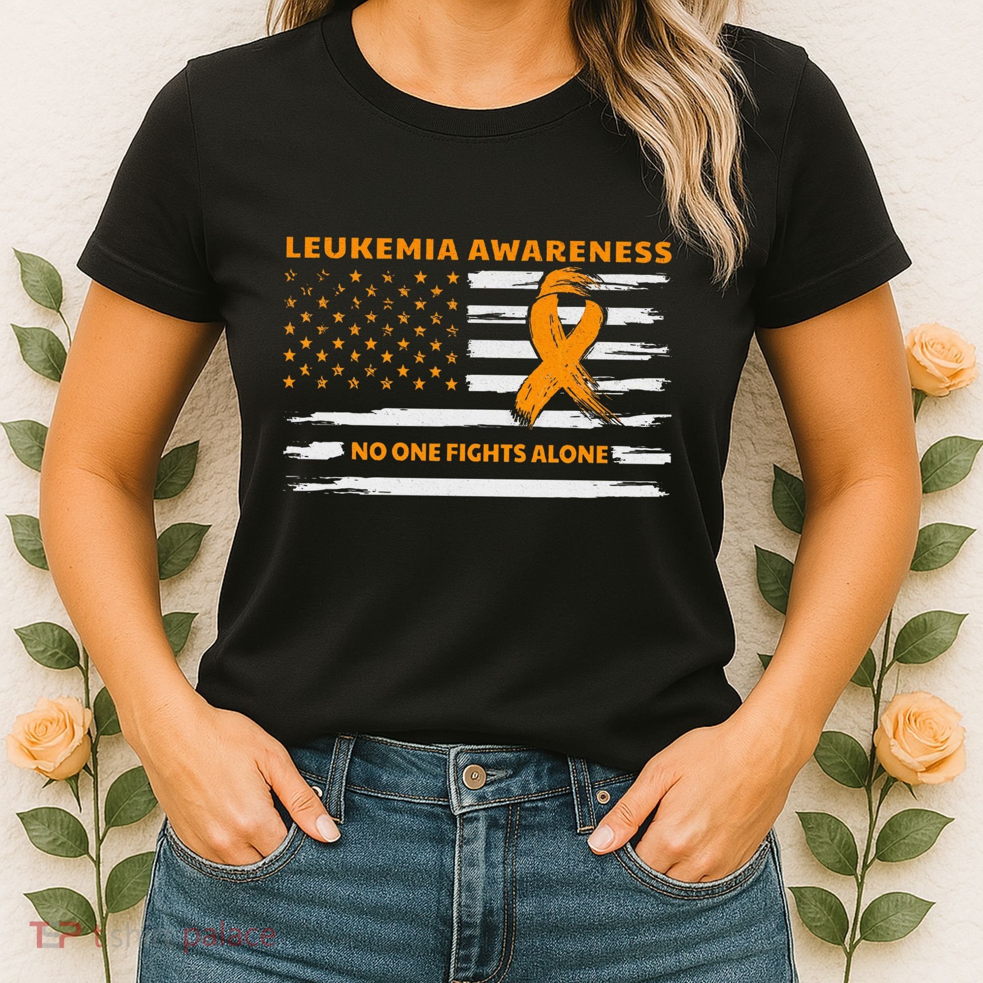 Leukemia Awareness We Fight Cancer Together Cure Leukemia Women's T-Shirt