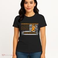 Leukemia Awareness We Fight Cancer Together Cure Leukemia Women's T-Shirt thumb 4