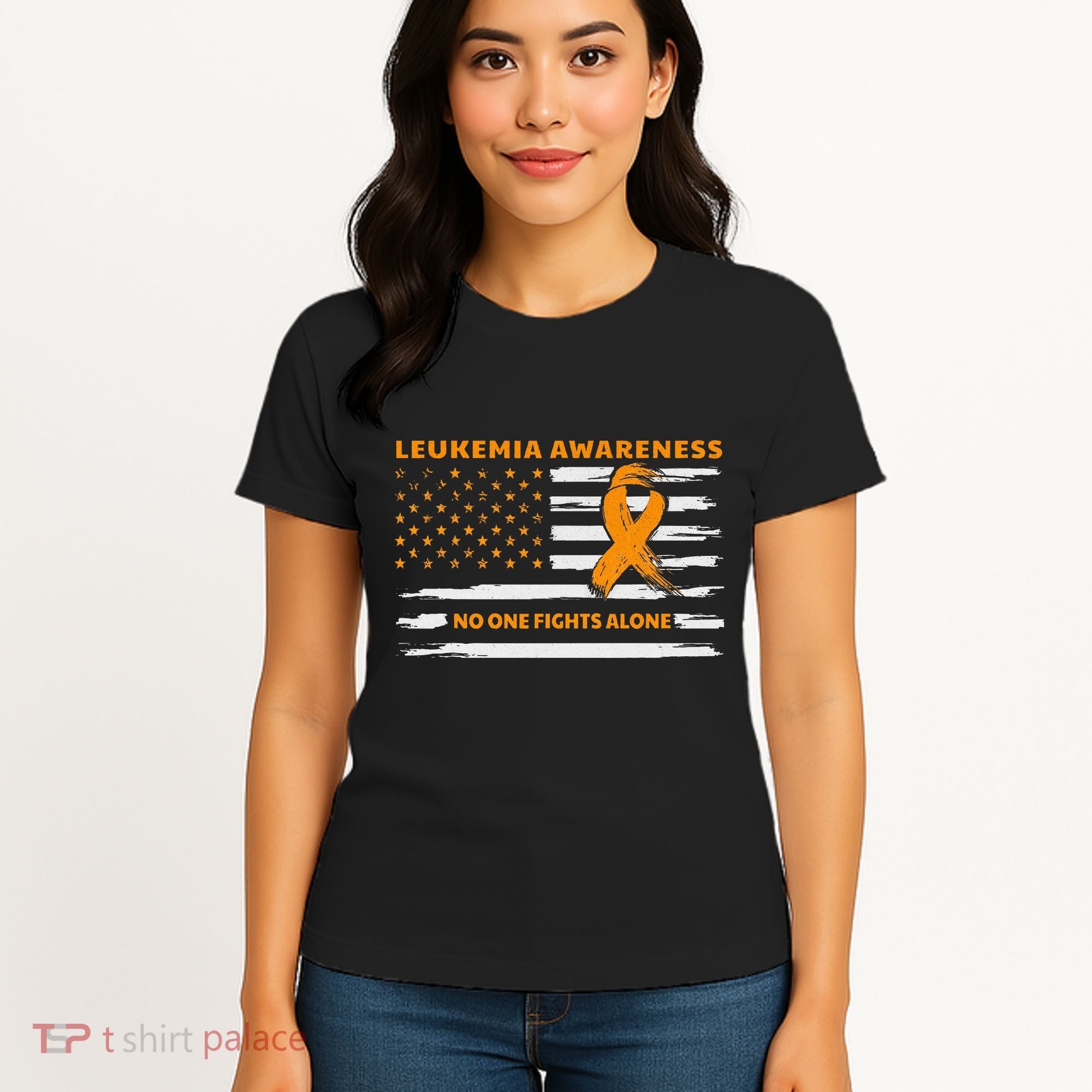 Leukemia Awareness We Fight Cancer Together Cure Leukemia Women's T-Shirt