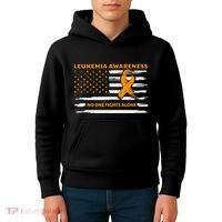 Leukemia Awareness We Fight Cancer Together Cure Leukemia Kids Hoodie thumb 4