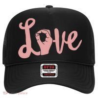 Love Always Wins Cool Gift Asl Cool Gift Teacher Deaf Awareness Meaningful Gift Hat thumb 0