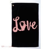 Love Always Wins Cool Gift Asl Cool Gift Teacher Deaf Awareness Meaningful Gift Golf Towel thumb 0