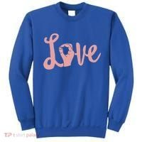 Love Always Wins Cool Gift Asl Cool Gift Teacher Deaf Awareness Meaningful Gift Sweatshirt thumb 0