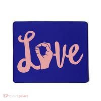 Love Always Wins Cool Gift Asl Cool Gift Teacher Deaf Awareness Meaningful Gift Mousepad thumb 0