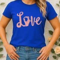 Love Always Wins Cool Gift Asl Cool Gift Teacher Deaf Awareness Meaningful Gift Women's T-Shirt thumb 2