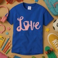 Love Always Wins Cool Gift Asl Cool Gift Teacher Deaf Awareness Meaningful Gift Kids T-Shirt thumb 3