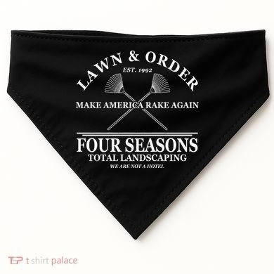 Lawn & Order Make America Rake Again Four Seasons Total Landscaping USA-Made Doggie Bandana