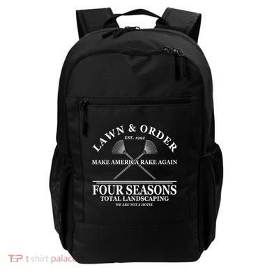 Lawn & Order Make America Rake Again Four Seasons Total Landscaping Backpack