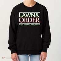 Lawn And Order Make America Rake Again Women's Sweatshirt thumb 0
