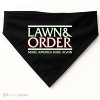 Lawn And Order Make America Rake Again USA-Made Doggie Bandana thumb 0