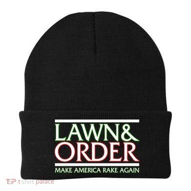 Lawn And Order Make America Rake Again Beanie