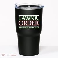 Lawn And Order Make America Rake Again Tumbler thumb 0