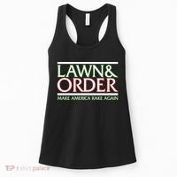 Lawn And Order Make America Rake Again Women's Tank Top thumb 0