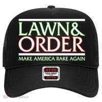 Lawn And Order Make America Rake Again Hat thumb 0