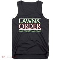 Lawn And Order Make America Rake Again Tank Top thumb 0