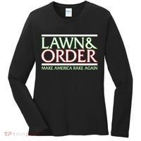 Lawn And Order Make America Rake Again Women's Long Sleeve Shirt thumb 0