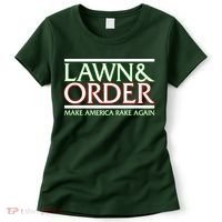 Lawn And Order Make America Rake Again Women's T-Shirt thumb 0