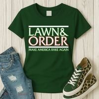 Lawn And Order Make America Rake Again Women's T-Shirt thumb 3