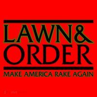Lawn And Order Make America Rake Again Santa Hat thumb 1