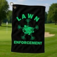 Lawn Enforcement Golf Towel thumb 1