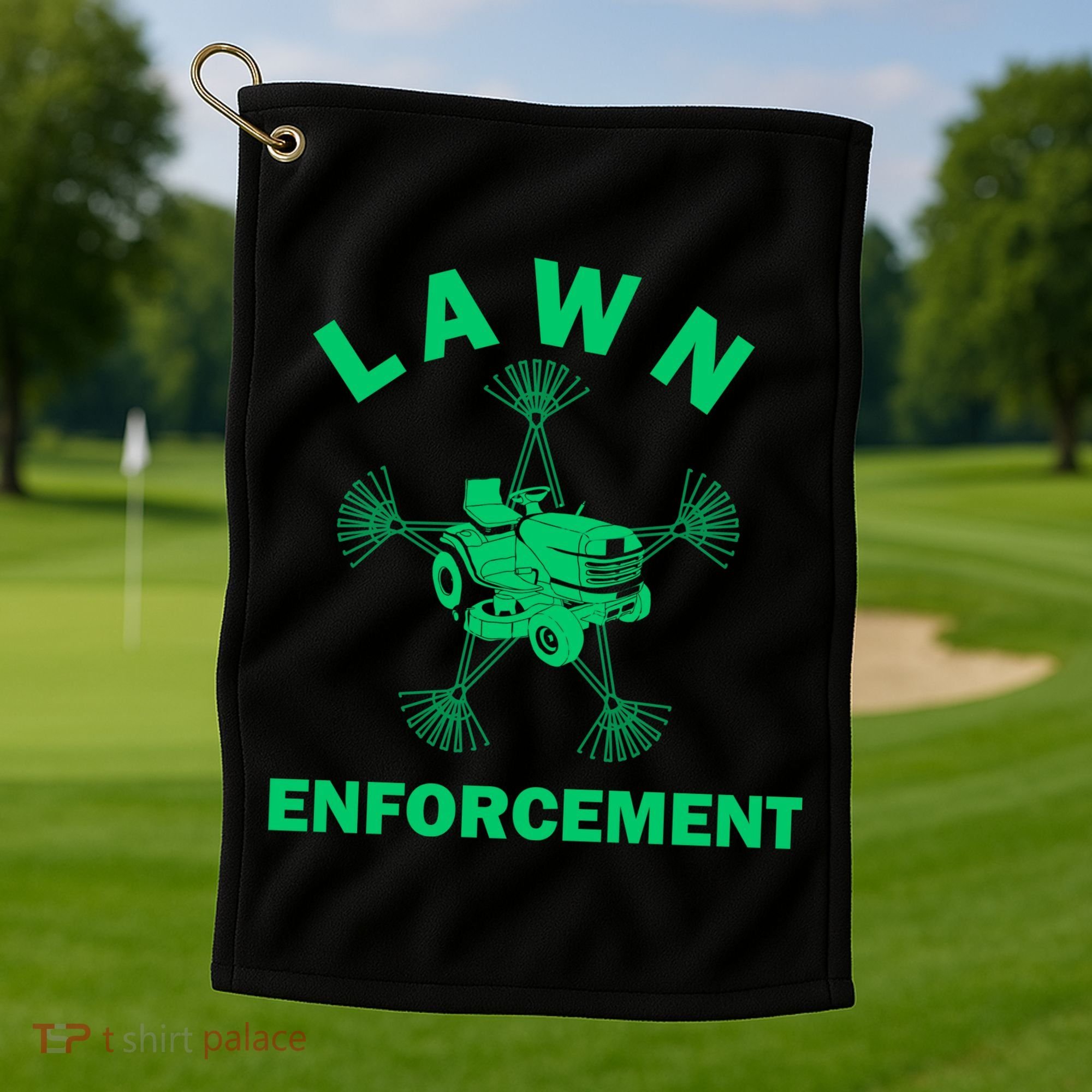 Lawn Enforcement Golf Towel