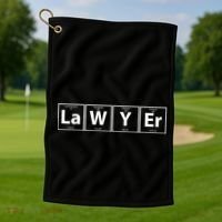Lawyer Chemistry Periodic Table Golf Towel thumb 1