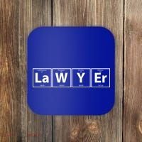 Lawyer Chemistry Periodic Table Coaster thumb 0